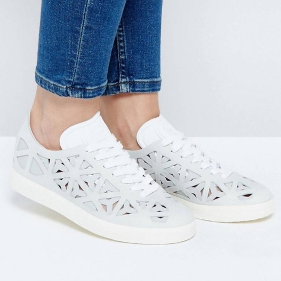 adidas Shoes | Adidas Originals White Gazelle Cutout Sneakers ... adidas Shoes | Adidas Originals White Gazelle Cutout Sneakers ...